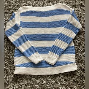 Women’s Premise sweater. Size: S Color: Blue/White